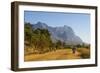 Road Leading to the Granite Peaks of Mount Mulanje, Malawi, Africa-Michael Runkel-Framed Photographic Print