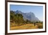 Road Leading to the Granite Peaks of Mount Mulanje, Malawi, Africa-Michael Runkel-Framed Photographic Print