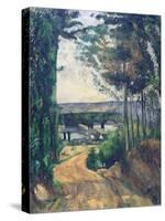 Road Leading to the Lake-Paul Cézanne-Stretched Canvas