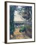 Road Leading to the Lake-Paul Cézanne-Framed Giclee Print