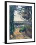 Road Leading to the Lake-Paul Cézanne-Framed Giclee Print