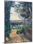 Road Leading to the Lake-Paul Cézanne-Mounted Giclee Print