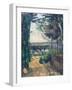 Road Leading to the Lake-Paul Cézanne-Framed Giclee Print