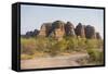 Road Leading to the Purnululu National Park-Michael Runkel-Framed Stretched Canvas