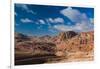 Road leading to Umm Sayhoun village, Ancient Nabatean City of Petra, Wadi Musa, Ma'an Governorat...-null-Framed Photographic Print