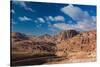 Road leading to Umm Sayhoun village, Ancient Nabatean City of Petra, Wadi Musa, Ma'an Governorat...-null-Stretched Canvas