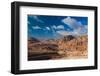 Road leading to Umm Sayhoun village, Ancient Nabatean City of Petra, Wadi Musa, Ma'an Governorat...-null-Framed Photographic Print