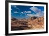 Road leading to Umm Sayhoun village, Ancient Nabatean City of Petra, Wadi Musa, Ma'an Governorat...-null-Framed Photographic Print