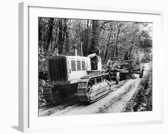 Road Making in America-null-Framed Photographic Print