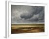 Road near a Village (Oil on Canvas)-Georges Michel-Framed Giclee Print