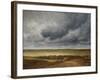 Road near a Village (Oil on Canvas)-Georges Michel-Framed Giclee Print