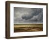 Road near a Village (Oil on Canvas)-Georges Michel-Framed Giclee Print