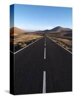 Road Near La Pared, Fuerteventura, Canary Islands, Spain, Europe-Hans Peter Merten-Stretched Canvas