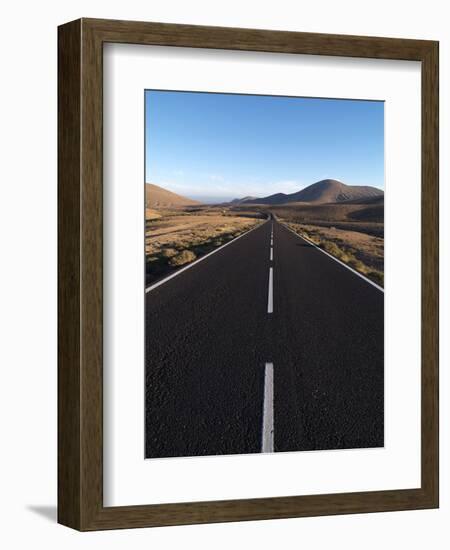 Road Near La Pared, Fuerteventura, Canary Islands, Spain, Europe-Hans Peter Merten-Framed Photographic Print