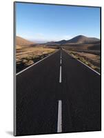 Road Near La Pared, Fuerteventura, Canary Islands, Spain, Europe-Hans Peter Merten-Mounted Photographic Print