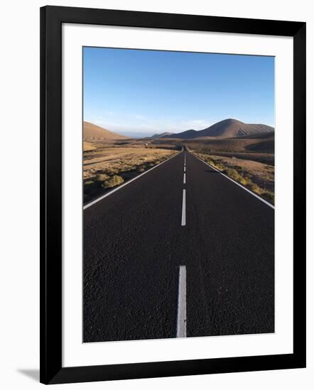 Road Near La Pared, Fuerteventura, Canary Islands, Spain, Europe-Hans Peter Merten-Framed Photographic Print