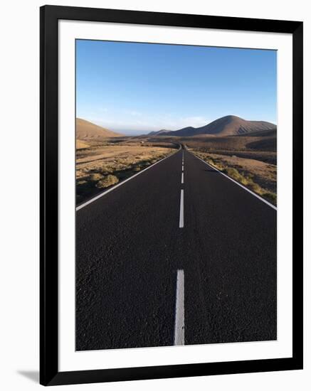 Road Near La Pared, Fuerteventura, Canary Islands, Spain, Europe-Hans Peter Merten-Framed Photographic Print