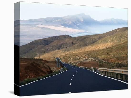Road Near La Pared, Fuerteventura, Canary Islands, Spain, Europe-Hans Peter Merten-Stretched Canvas