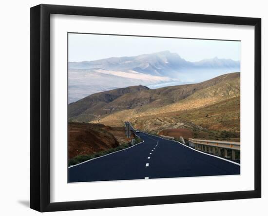 Road Near La Pared, Fuerteventura, Canary Islands, Spain, Europe-Hans Peter Merten-Framed Photographic Print