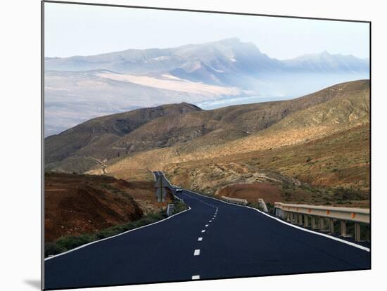 Road Near La Pared, Fuerteventura, Canary Islands, Spain, Europe-Hans Peter Merten-Mounted Photographic Print