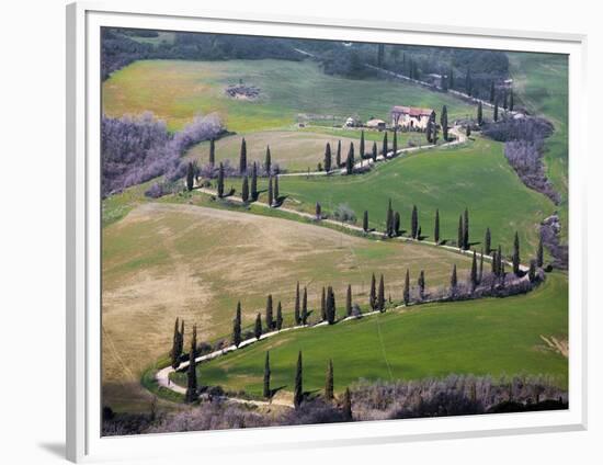 Road Near Montepulciano, Tuscany-Vadim Ratsenskiy-Framed Art Print