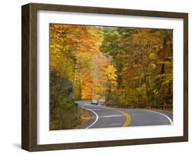 Road Nr. Lake George, New York State, USA-Demetrio Carrasco-Framed Photographic Print