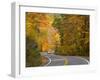 Road Nr. Lake George, New York State, USA-Demetrio Carrasco-Framed Photographic Print