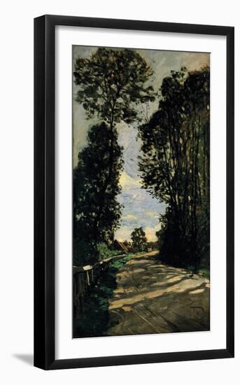 Road of the Farm Saint-Simeon-Claude Monet-Framed Premium Giclee Print