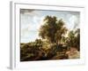 Road on the Dyke-Meindert Hobbema-Framed Giclee Print