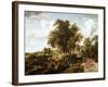 Road on the Dyke-Meindert Hobbema-Framed Giclee Print