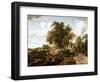 Road on the Dyke-Meindert Hobbema-Framed Giclee Print