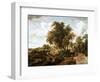 Road on the Dyke-Meindert Hobbema-Framed Giclee Print