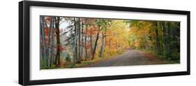 Road Passing Through a Forest, Keweenaw County, Keweenaw Peninsula, Michigan, USA-null-Framed Photographic Print
