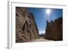 Road passing through dramatic rock formations of Calchaqui valleys, Argentina, South America-Alex Treadway-Framed Photographic Print