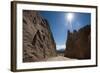 Road passing through dramatic rock formations of Calchaqui valleys, Argentina, South America-Alex Treadway-Framed Photographic Print