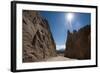 Road passing through dramatic rock formations of Calchaqui valleys, Argentina, South America-Alex Treadway-Framed Photographic Print