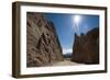 Road passing through dramatic rock formations of Calchaqui valleys, Argentina, South America-Alex Treadway-Framed Photographic Print