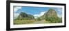 Road passing through mountains, Mogotes, Vinales Valley, Cuba-null-Framed Photographic Print