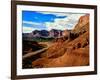 Road passing through rocky desert, Capitol Reef National Park, Utah, USA-null-Framed Photographic Print