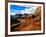 Road passing through rocky desert, Capitol Reef National Park, Utah, USA-null-Framed Photographic Print