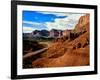 Road passing through rocky desert, Capitol Reef National Park, Utah, USA-null-Framed Photographic Print