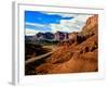 Road passing through rocky desert, Capitol Reef National Park, Utah, USA-null-Framed Photographic Print