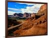 Road passing through rocky desert, Capitol Reef National Park, Utah, USA-null-Framed Photographic Print