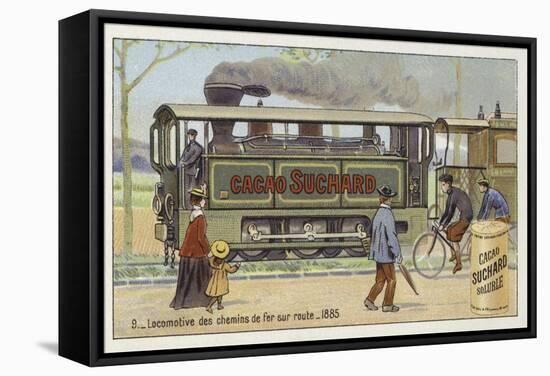 Road Railway Lcomotive, 1885-null-Framed Stretched Canvas