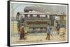 Road Railway Lcomotive, 1885-null-Framed Stretched Canvas