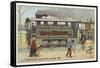 Road Railway Lcomotive, 1885-null-Framed Stretched Canvas