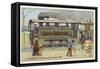 Road Railway Lcomotive, 1885-null-Framed Stretched Canvas