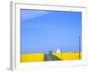 Road Running Through Canola Field with Gray Barn, Grangeville, Idaho, USA-Terry Eggers-Framed Photographic Print