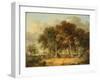 Road Scene at Intwood, 1830 (Oil on Panel)-James Stark-Framed Giclee Print