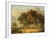 Road Scene at Intwood, 1830 (Oil on Panel)-James Stark-Framed Giclee Print